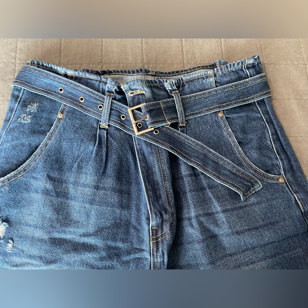 KanCan paper bag mom jeans 13/30